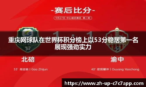 重庆网球队在世界杯积分榜上以53分稳居第一名展现强劲实力